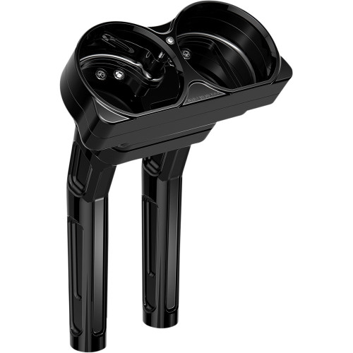 Arlen Ness Kickback Risers w/ Gauge Housing 2015-2023 Road Glide - Black