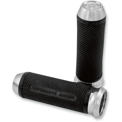 Performance Machine Elite Grips for Harley Electronic Throttle - Chrome