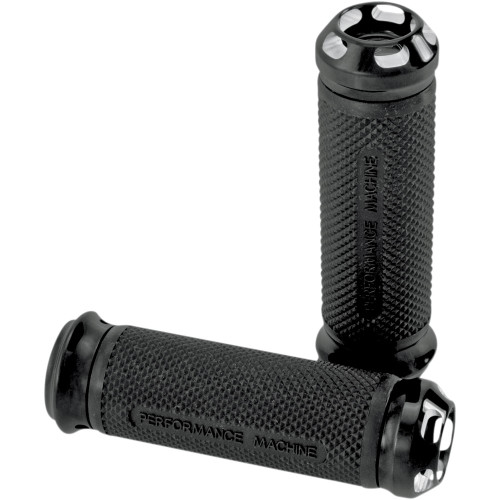 Performance Machine Elite Apex Grips for Harley Dual Cable - Contrast Cut 