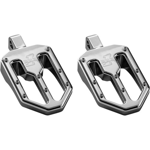 Pro One Moto V1 Foot Pegs for Harley - Chrome