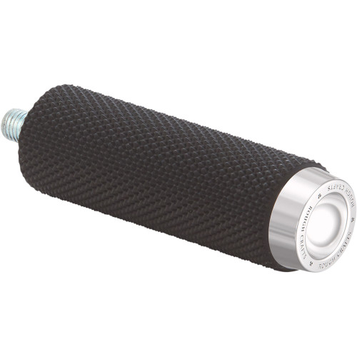 Rough Crafts Rubber Knurled Shift Peg for Harley - Chrome