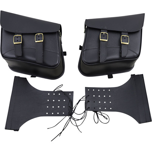 Willie & Max Brass Monkey Slant Saddlebags