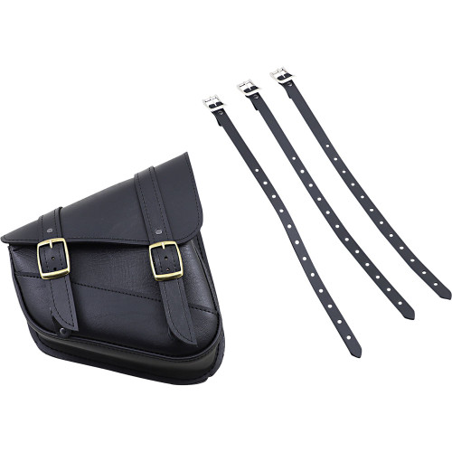 Willie & Max Dual Shock Brass Monkey Swingarm Bag - Black - 59778