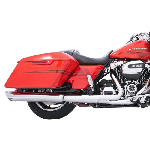 TAB Performance 4" B.A.M. Stick Slip-On Mufflers for 2017-2026 Harley Touring - Chrome
