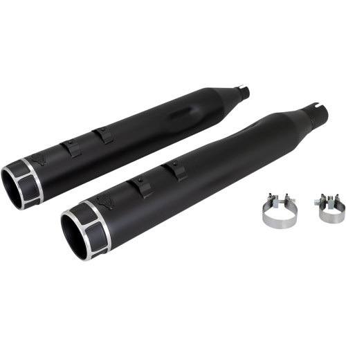 Vance & Hines Torquer 450 Slip-On Mufflers for 2017-2022 Harley Touring - Machine Cut