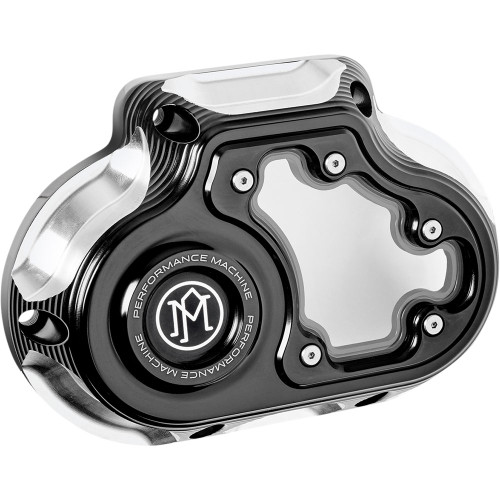 Performance Machine Vision Transmission Side Cover for Harley M8 Softail - Contrast Cut