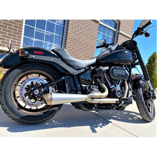 Jackpot RTX Riot 2-1 Shorty Exhaust for 2018-2021 Harley Softail - Stainless Steel