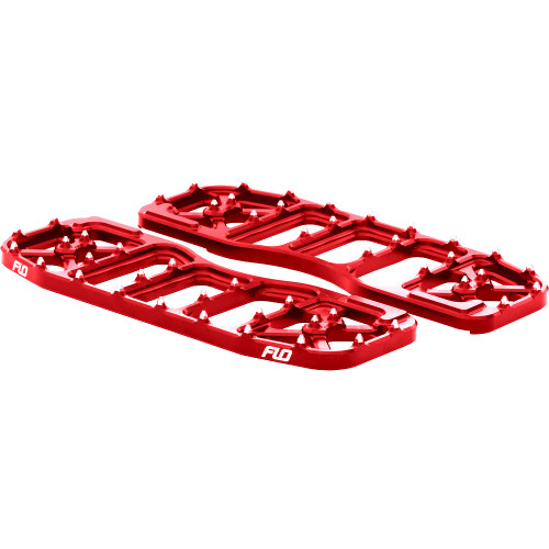 Flo Motorsports V5 Bagger Floor Boards for Harley Touring - Red