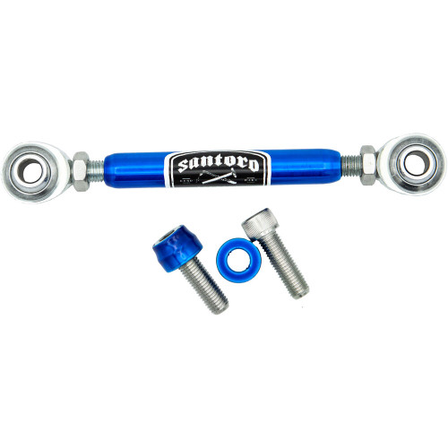 Santoro Fabworx Shorty Shift Linkage for 2018-2022 Harley Softail w/ Mid Controls - Blue