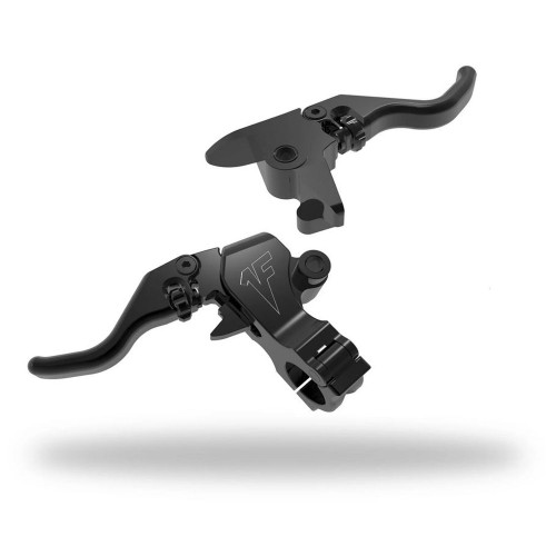 1FNGR Signature Series Adjustable Easier Pull Clutch and Brake Lever Kit for 2015-2024 Harley Softail - Black