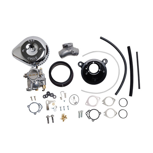 S&S Super E Carburetor & Stealth Air Cleaner Kit for 2006 Harley Big Twin - Black