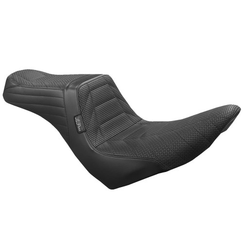 LePera Tailwhip Seat for 2018-2026 Harley FXLR/FXLRS/FXLRST/FLSB - Track Pleat Stitch