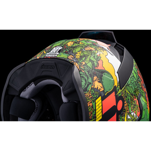Icon Airflite GP23 Green Helmet - Get Lowered Cycles