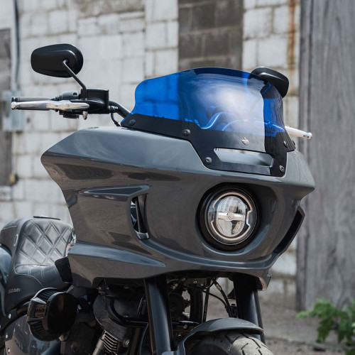 Klock Werks Kolor Flare Windshield for Harley Low Rider ST Blue KWW