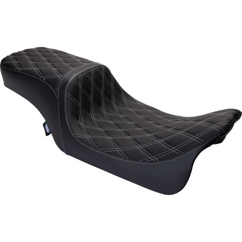 Drag Specialties Performance Predator 2-Up Diamond Seat for 2008