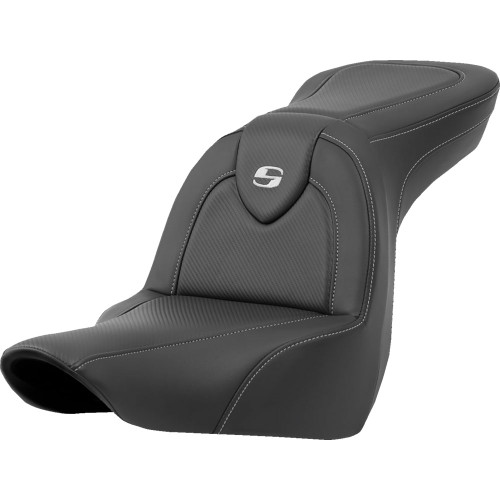 Saddlemen Road Sofa Carbon Fiber Seat for 2018-2024 Harley Softail FXLR/​FLSB 
