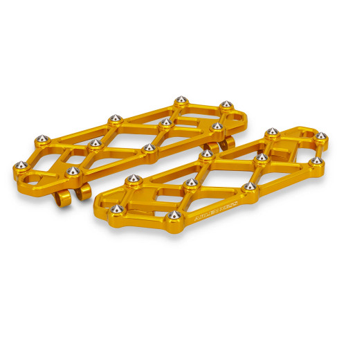 Arlen Ness Diamond Floorboards for Harley - Gold
