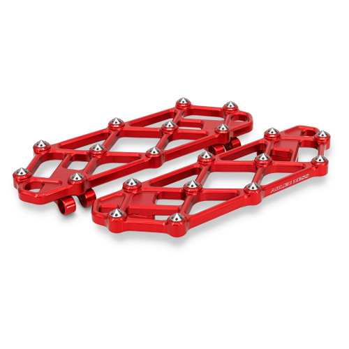 Arlen Ness Diamond Floorboards for Harley - Red - 410-057 - Get