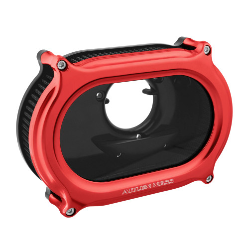 Arlen Ness Method Oval Air Cleaner for Harley - Red - Get Lowered