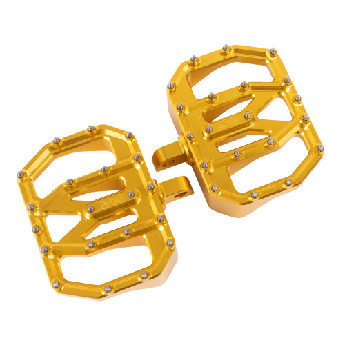 Thrashin Supply Aggressor Mini Floorboards for Harley - Gold