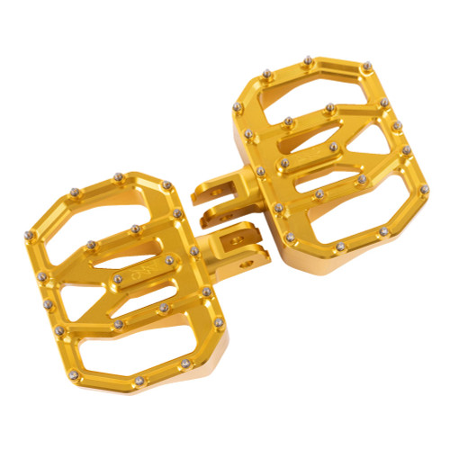 Thrashin Supply Aggressor Mini Floorboards for 2018-2026 Harley Softail - Gold