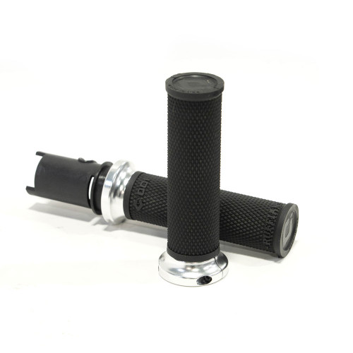 ODI Ruffian Lock-On Grips for 2024-2025 Harley* - Black/Silver