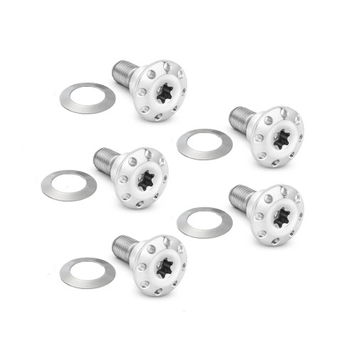 Arlen Ness Titanium Floating Rotor Hardware for Dyna & V-Rod - Polished