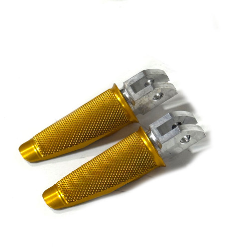 Speed Merchant Gold Speed Pegs Foot Pegs for M8 Harley Softail - Open Box