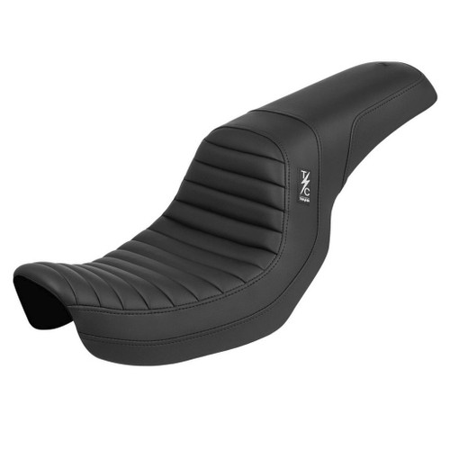 Thrashin x Saddlemen Step Up Tuck N Roll Seat for 2006-2017 Harley Dyna - Black