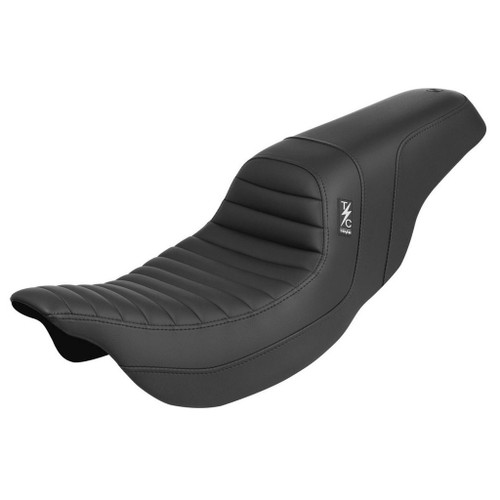 Thrashin x Saddlemen Step Up Tuck-N-Roll Seat for 2008-2023 Harley Touring - Black