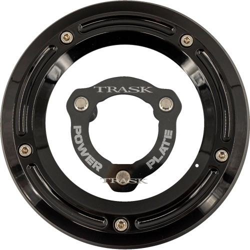 Trask Derby Cover Power Plate Combo Kit for 2017-2025 Harley Touring - Black