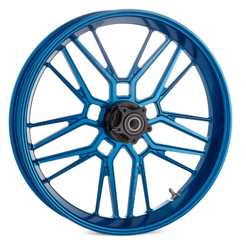 Arlen Ness Split Spoke Forged Wheel for Harley - Blue