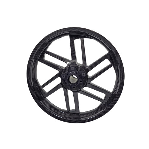 BST Reaper Tek 21" x 5.5" Carbon Fiber Front Wheel for Hub Mounted Rotor on 2009-2025 Harley Touring