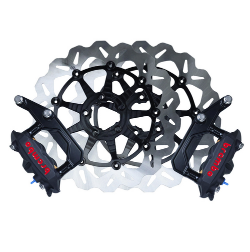 Original Garage OG 13" Complete Radial Big Brake Kit for Harley Dyna & M8 Softail Models - Dual Disc