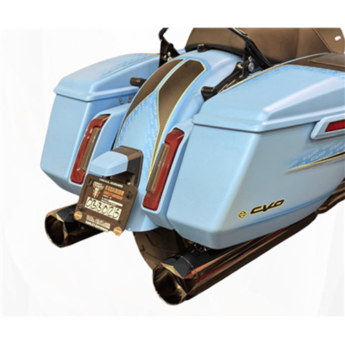 TAB Performance 4.5" B.A.M. Stick Slip-On Mufflers for 2017-2026 Harley Touring - Torched Chrome