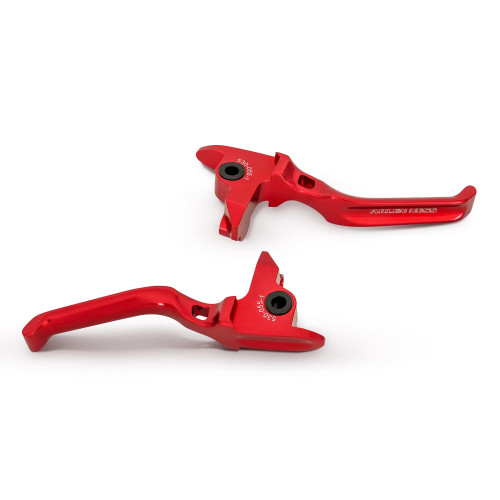 Arlen Ness Method Hand Levers Red | Billet Aluminum Shorty Levers