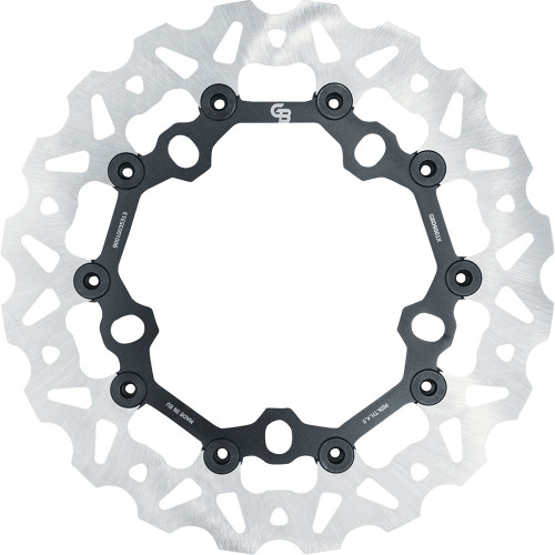 GBrakes Wave Front Brake Rotor for 2014-2023 Harley Touring Lug Mount