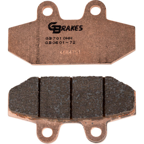 GBrakes HH Sintered Rear Brake Pads for 2018-2026 Harley Softail - Repl. OEM 41300197