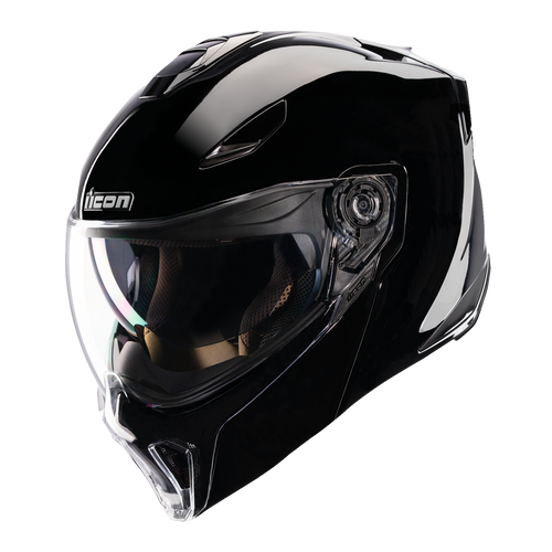 Icon Threshold Modular DOT Helmet - Gloss Black