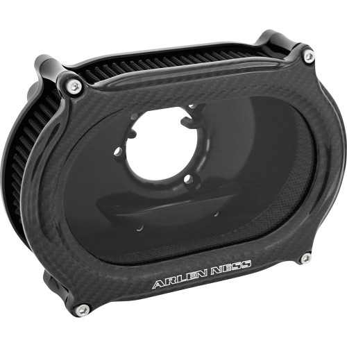 Arlen Ness Stage 2 Oval Air Cleaner for Harley - Carbon Fiber