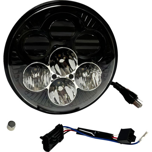 Custom Dynamics Shark Demon 7" LED Headlight for Harley Touring