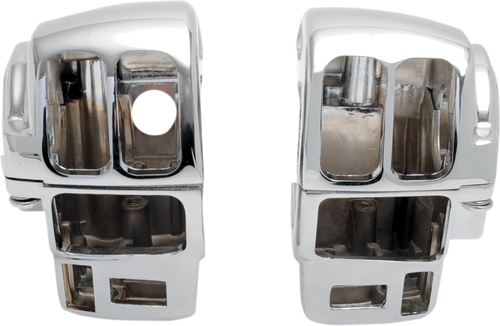 Drag Specialties Chrome Switch Housing Kit for 1999-2013 Harley Touring