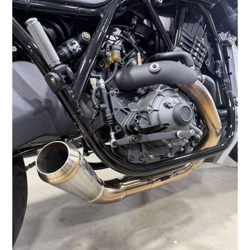 Never Lift Auto Fab Slip-On Exhaust for 2026 Buell Super Cruiser
