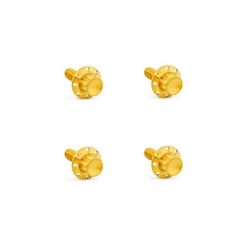 Arlen Ness Titanium 12-Point Windshield Bolts for 2024-2026 Harley Street Glide - Gold
