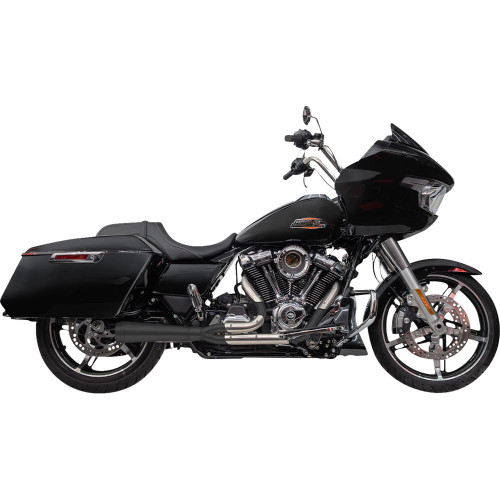 Trask Assault 2-1 Exhaust for 2024-2026 Harley Touring - Black / Polished