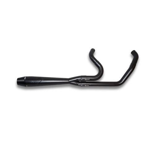 Sawicki Mid-Length Billet Cap Intimidator Exhaust for 2018-2026 Harley Softail - Black