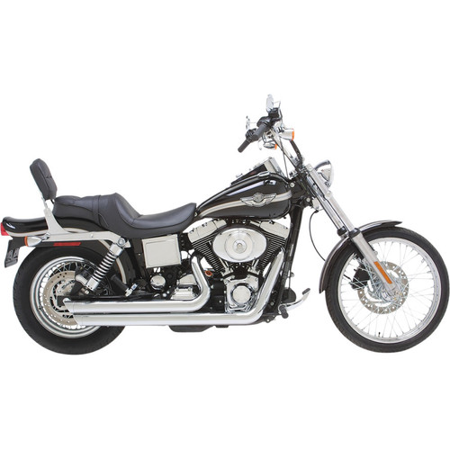 Vance & Hines Chrome Big Shots Stagered Exhaust for 1991-2005