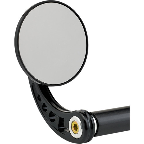 Joker Machine 3-1/4" Round Black Bar End Mirror