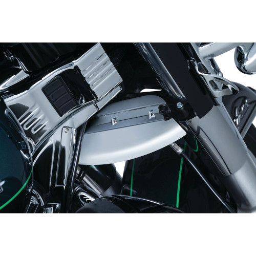 Kuryakyn Lower Triple Tree Wind Deflector for 1980-2016 Harley Touring - Chrome