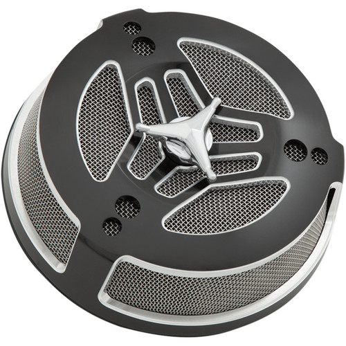 Ciro Tri-Bar Air Cleaner for Harley - Black